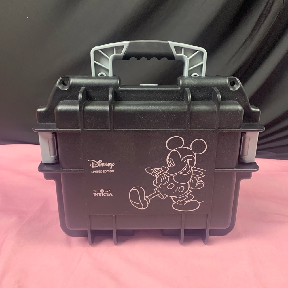 Disney Invicta Black Mickey Mouse Storage Case)